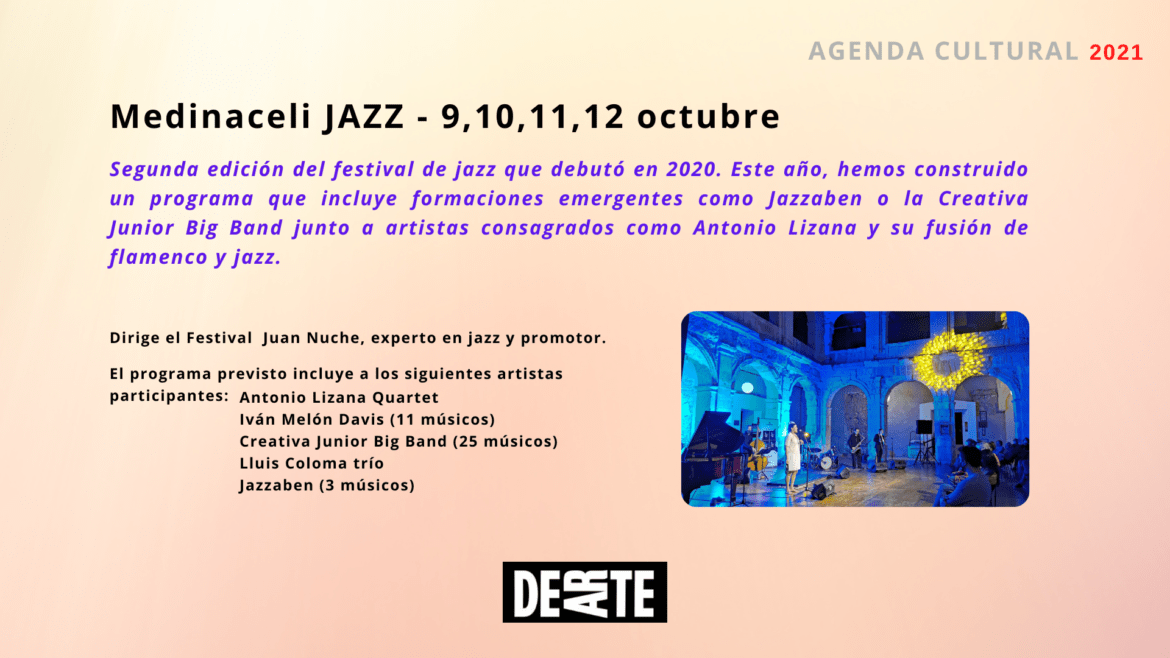 Programación Medinaceli JAZZ 2021 – 9 10 11 12 octubre