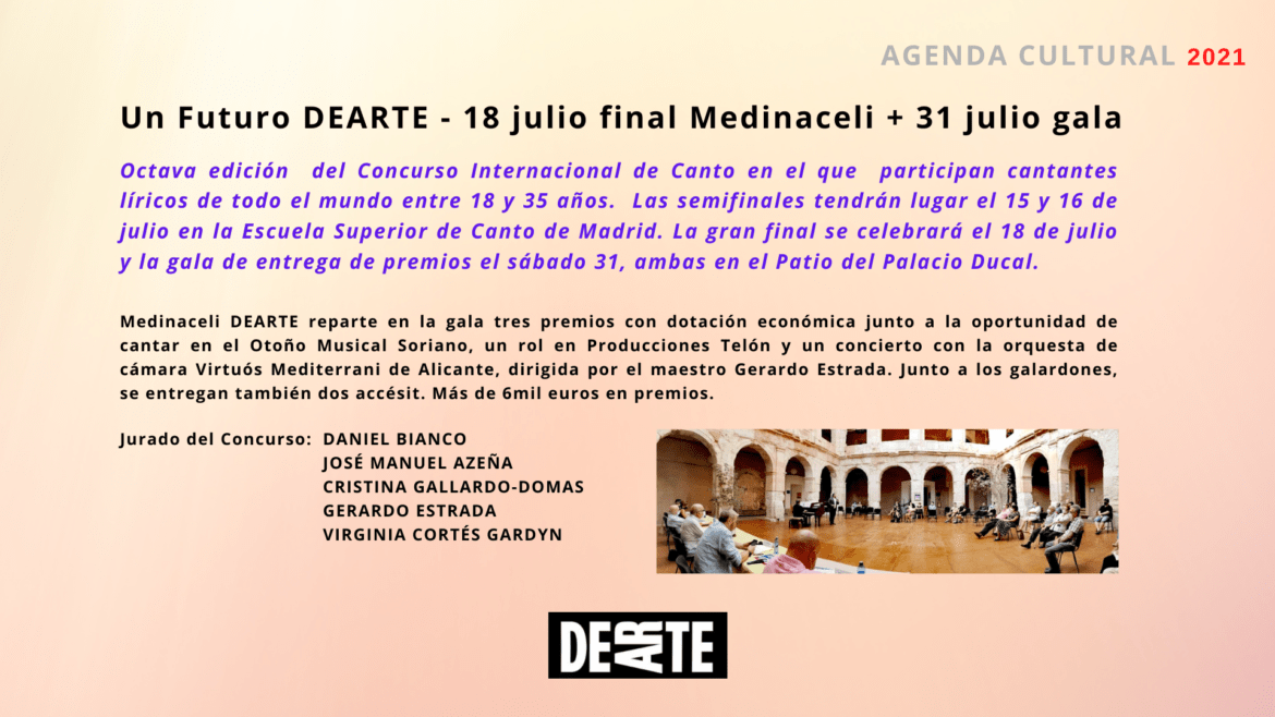 Programación Un futuro DEARTE 2021 – 18 y 31 julio