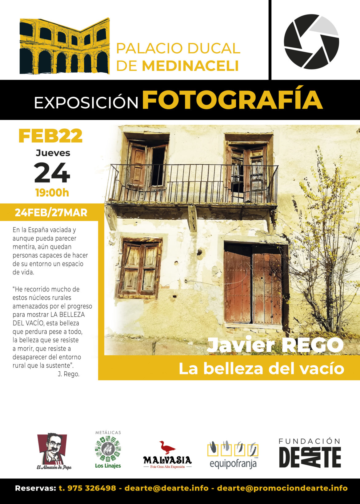 Exposición Fotográfica Javier REGO, La Belleza del Vacío