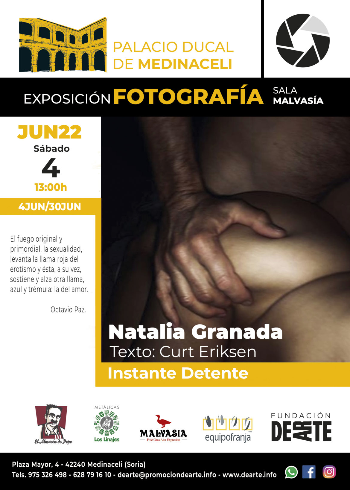 Exposición Temporal Natalia Granada ” INSTANTE DETENTE ”