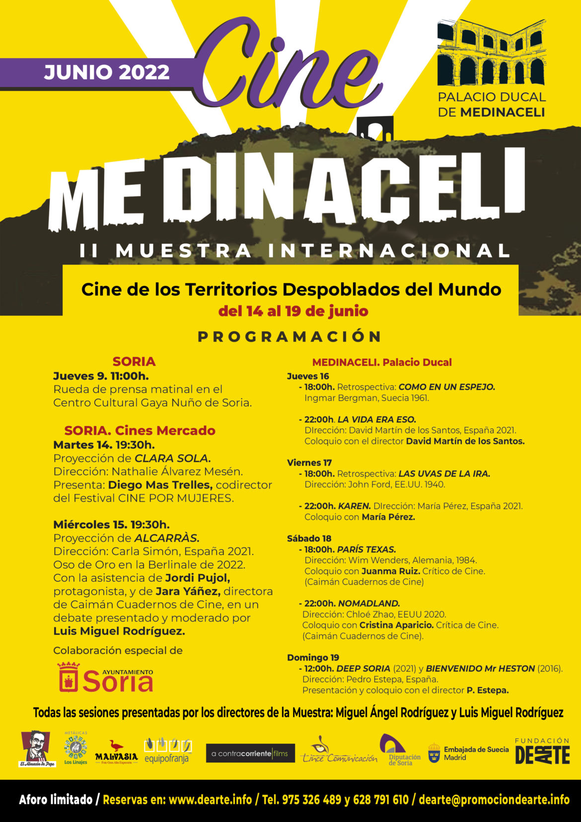 Programación II Muestra Internacional Medinaceli CINE 2022