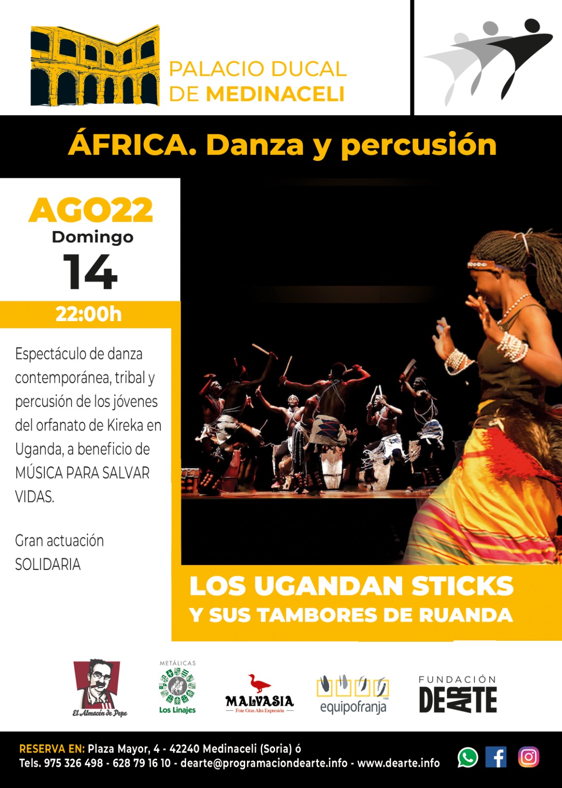 Los UGANDAN STICKS y sus tambores de Ruanda
