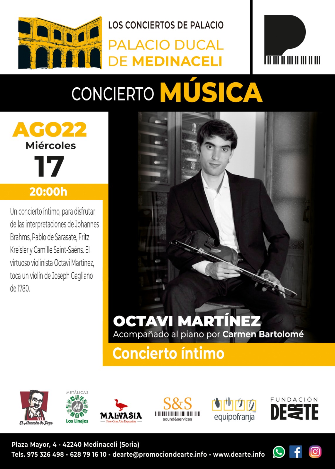 Concierto íntimo de violín, Octavi Martínez