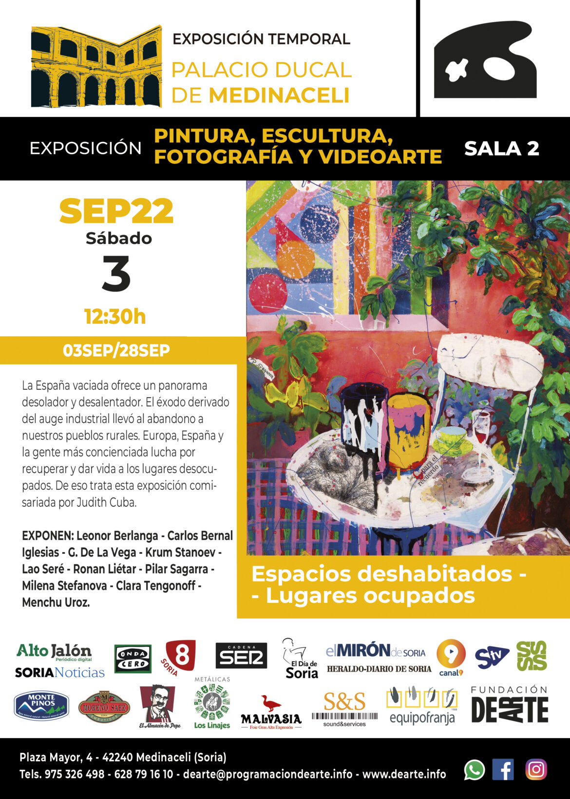 Exposición Internacional de artistas visuales ” Espacios deshabitados -Lugares ocupados”