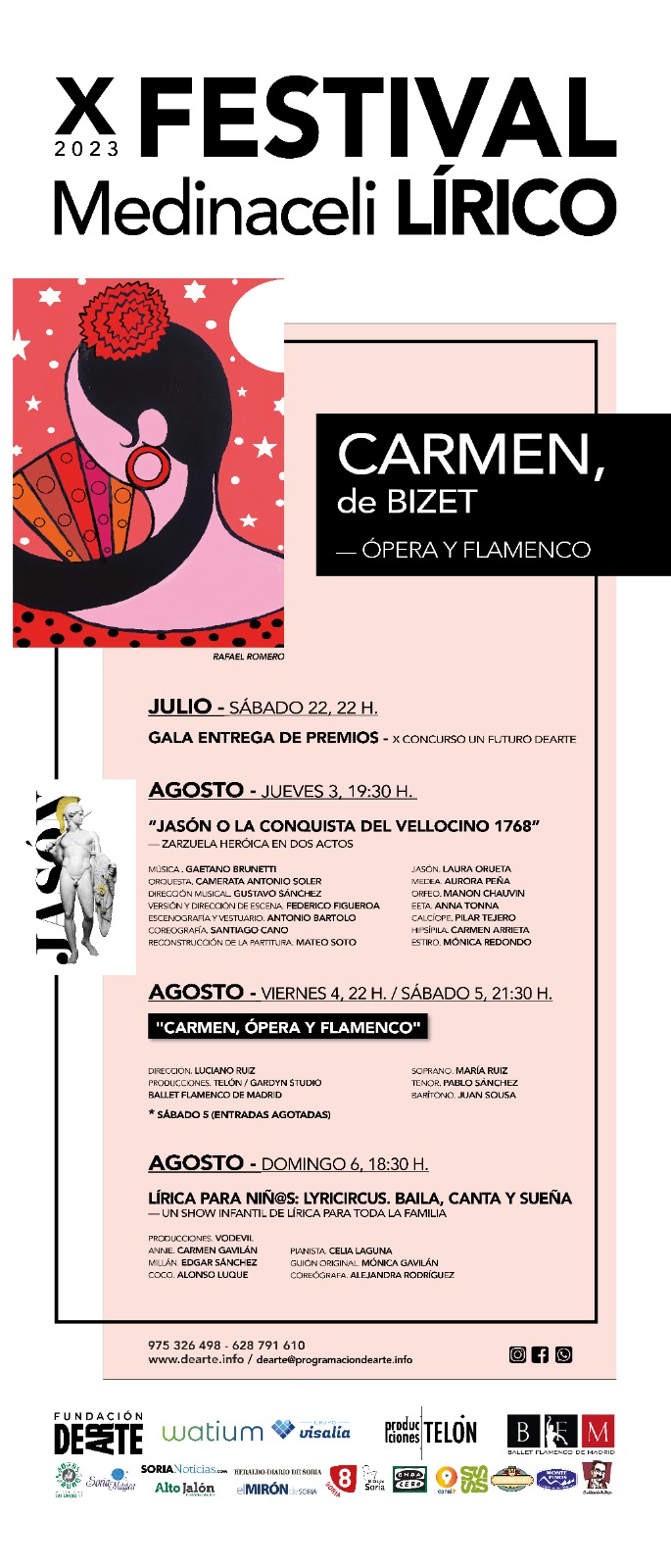 X FESTIVAL Medinaceli LÍRICO “CARMEN, de BIZET” Ópera y Flamenco