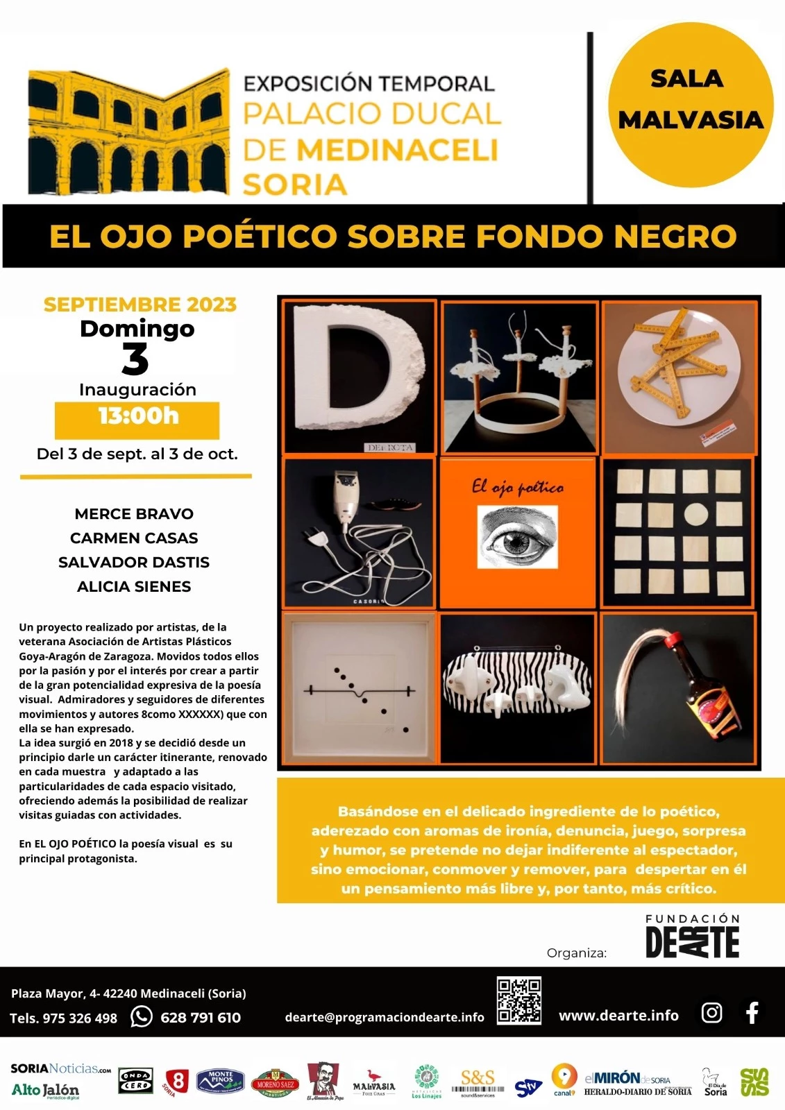 Exposición “El Ojo Poético sobre fondo negro”, de la Asociación de Artistas Plásticos Goya