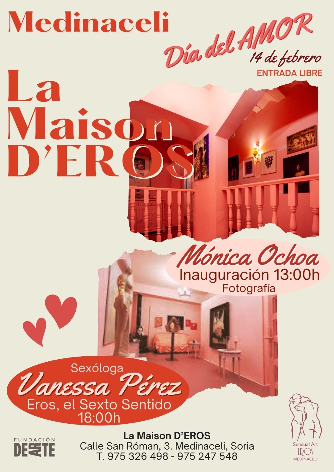 DEARTE. Ágora La Maison D’EROS. 14 feb. Día de los Enamorados