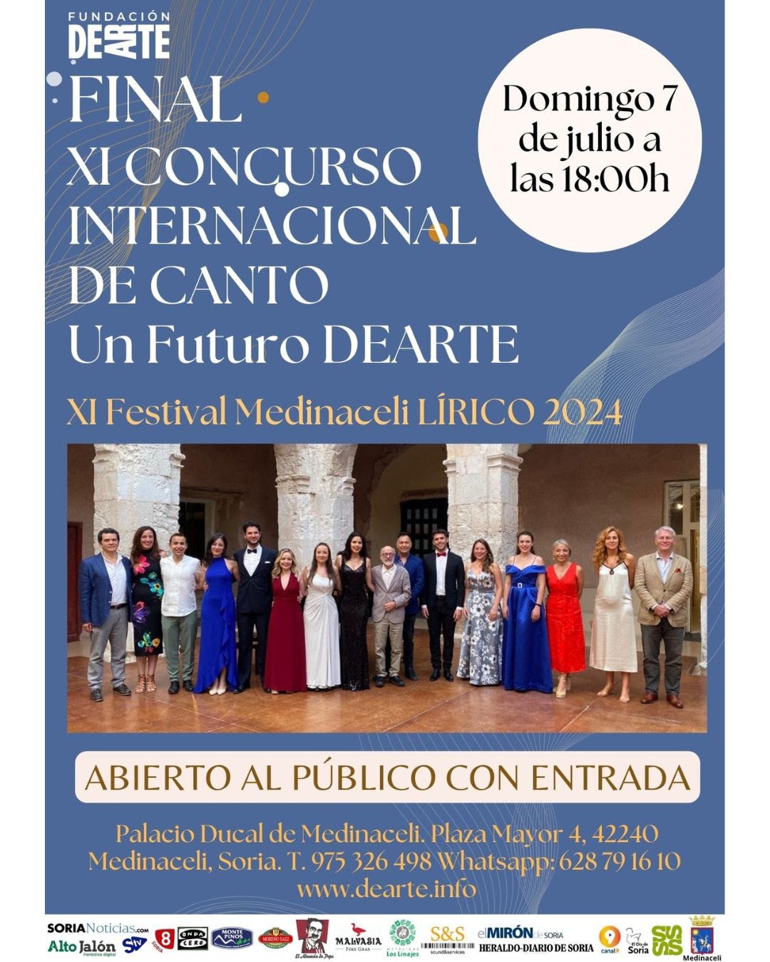 Final Concurso de Canto «Un Futuro DEARTE». Domingo 7 de julio a las 18:00h.