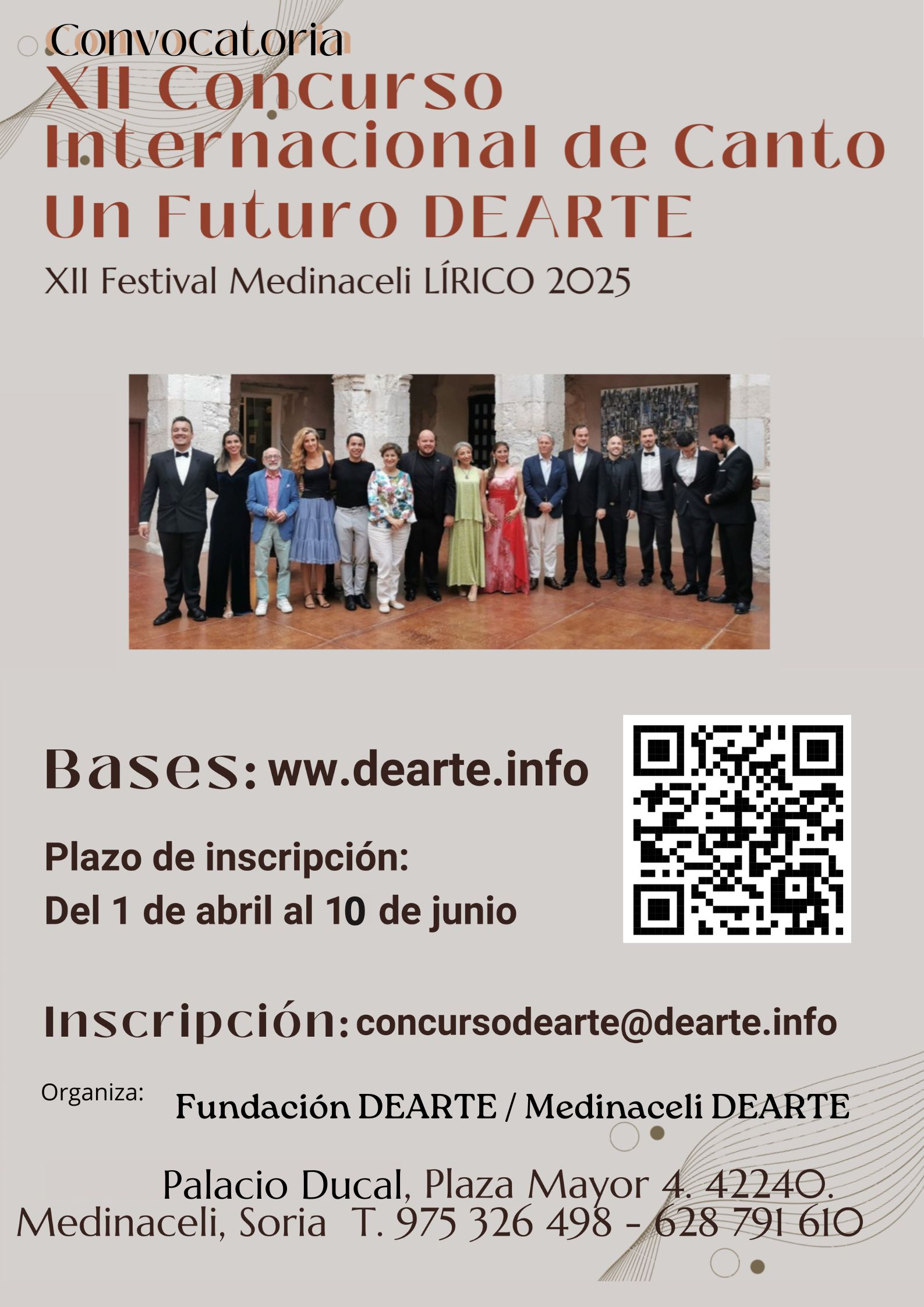 Bases Concurso Internacional de Canto Un Futuro DEARTE 2025