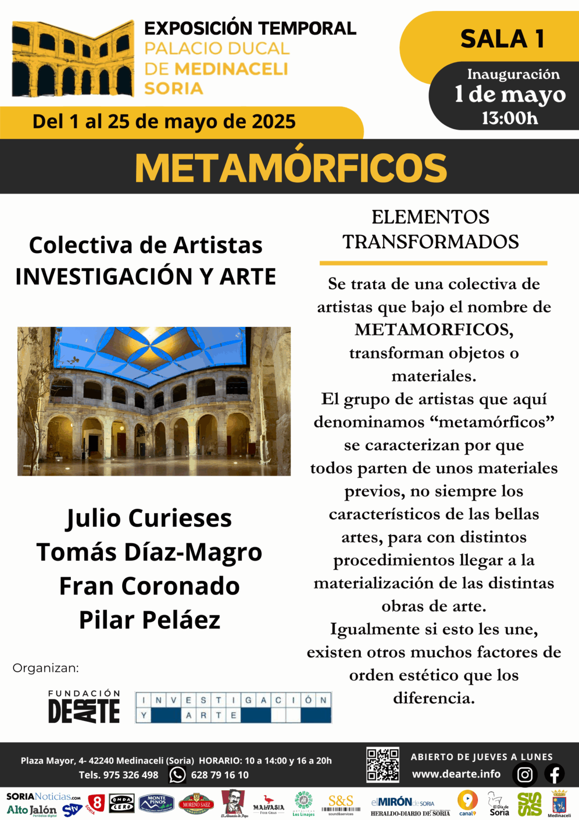 Exposición colectiva Metamórficos – Palacio Ducal de Medinaceli