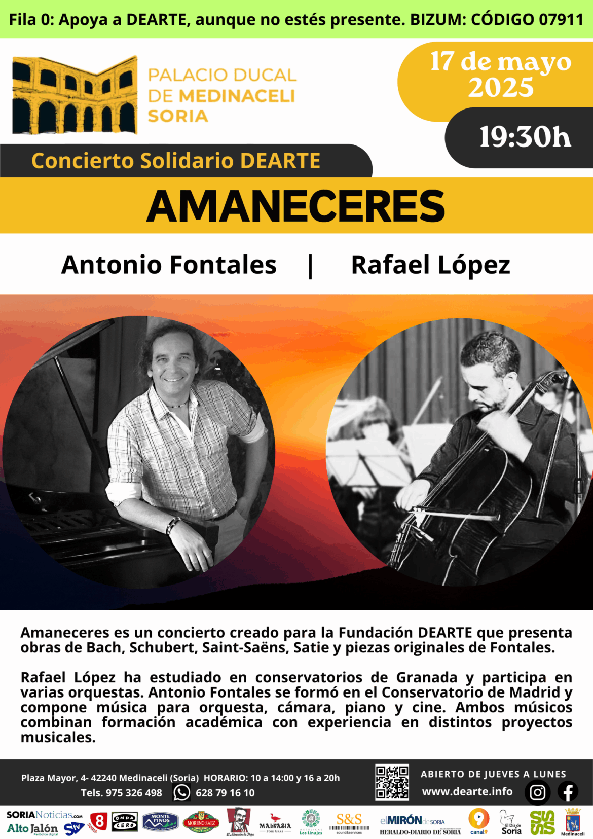 Concierto Amaneceres en el Palacio Ducal – Fundación DEARTE