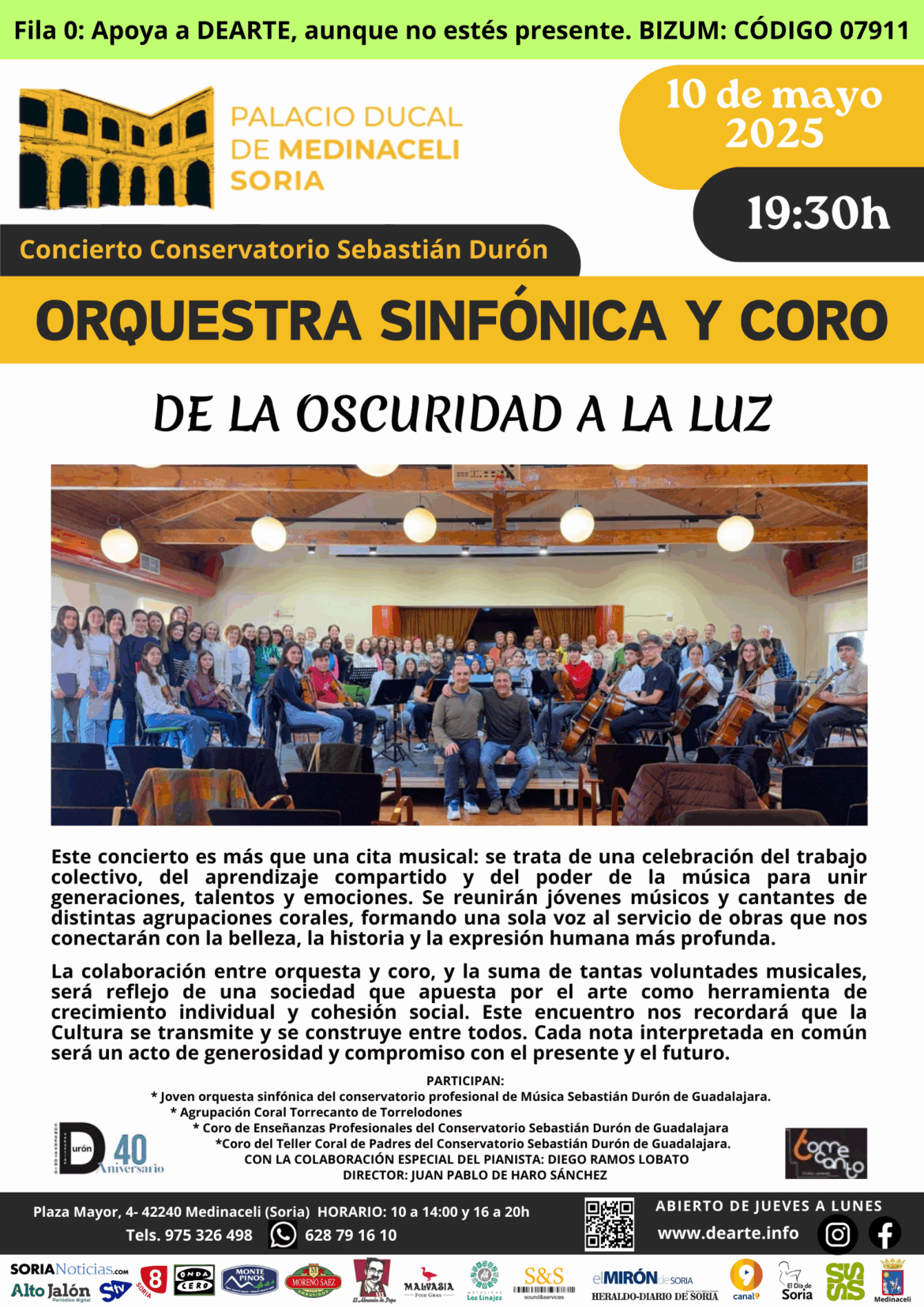 Concierto De la Oscuridad a la Luz Medinaceli 2025