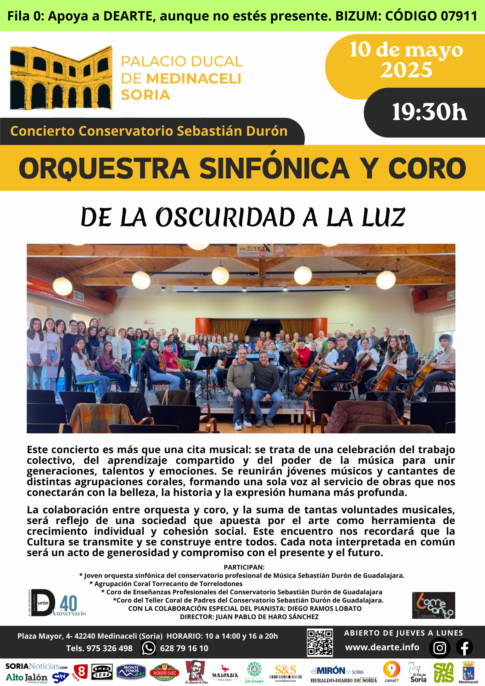 Concierto De la Oscuridad a la Luz Medinaceli 2025