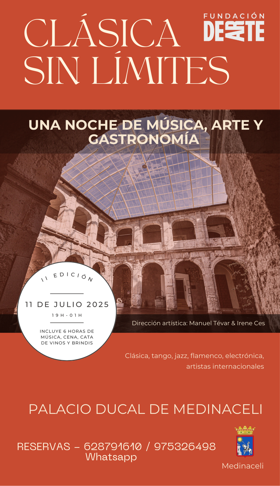 «Clásica sin Límites» 6 h de música con cena y cata de vinos
