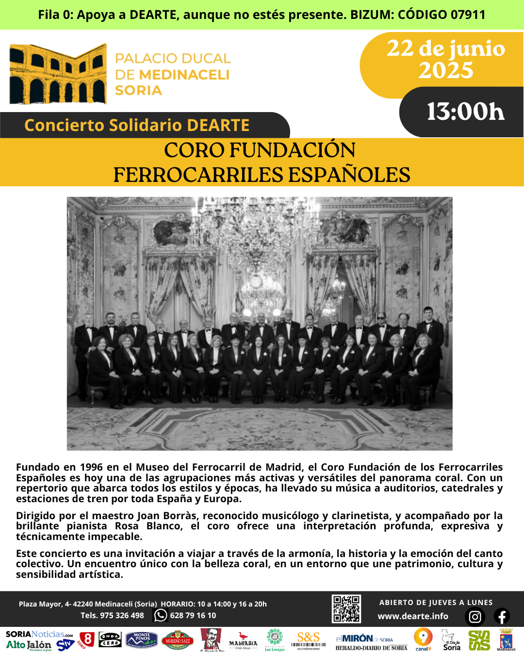 Coro Fundación de los Ferrocarriles Españoles en Medinaceli | Fundación DEARTE