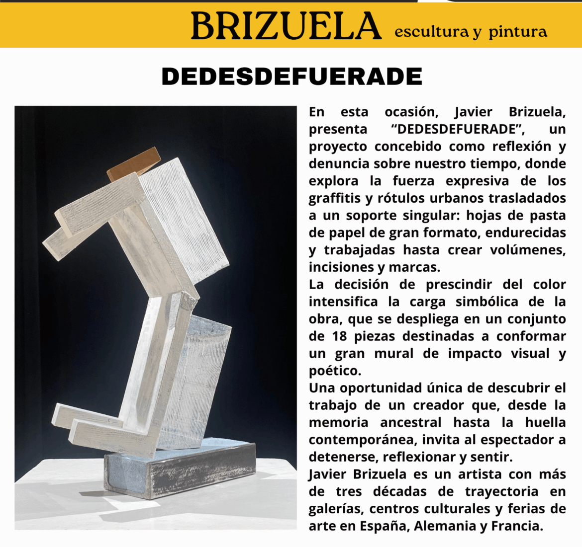 Exposición de Javier Brizuela en el Palacio Ducal de Medinaceli
