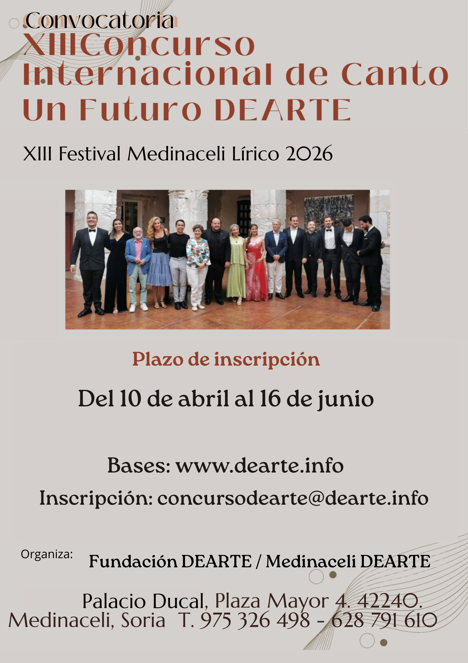 Bases Concurso Internacional de Canto Un Futuro DEARTE 2026