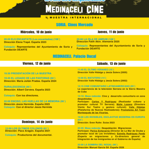 Medinaceli CINE celebra su VI edición y estrena dirección con Javier Polo Brazo