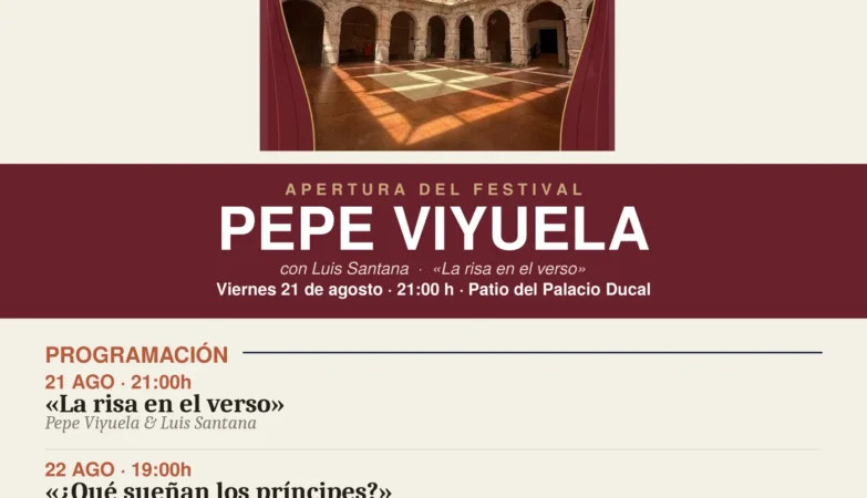 Cartel del VII Festival Medinaceli TEATRO 2026 en el Palacio Ducal de Medinaceli