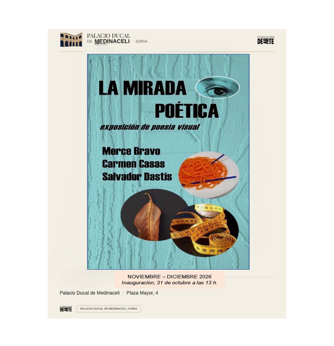 La mirada poética: exposición de poesía visual en Medinaceli
