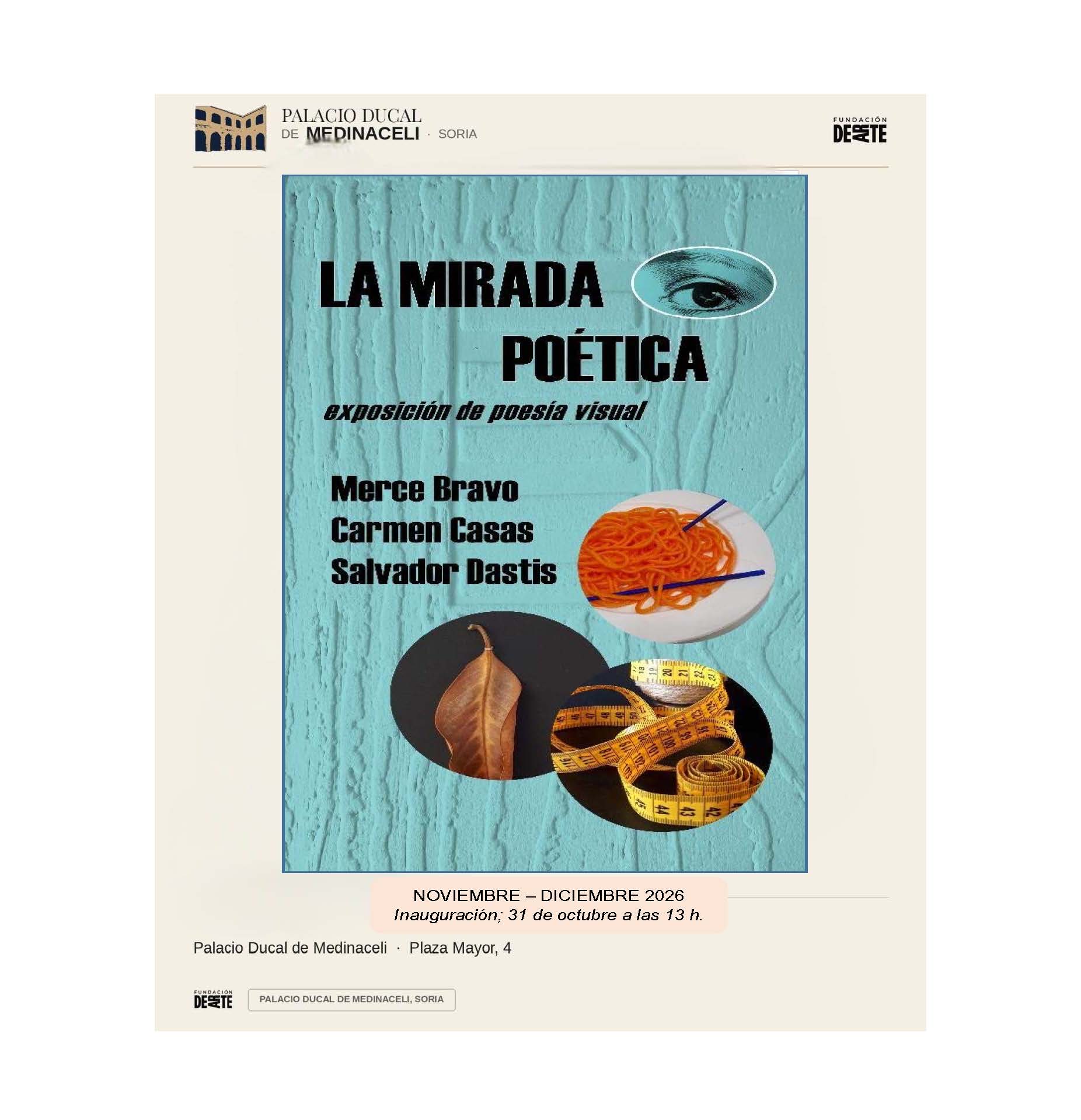 Cartel de La mirada poética