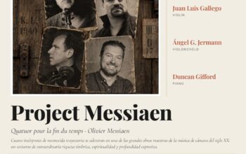 Cartel de Project Messiaen en el Palacio Ducal de Medinaceli, el 24 de octubre de 2026 a las 19:00 h