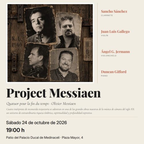 Project Messiaen en el Palacio Ducal de Medinaceli · 24 de octubre de 2026