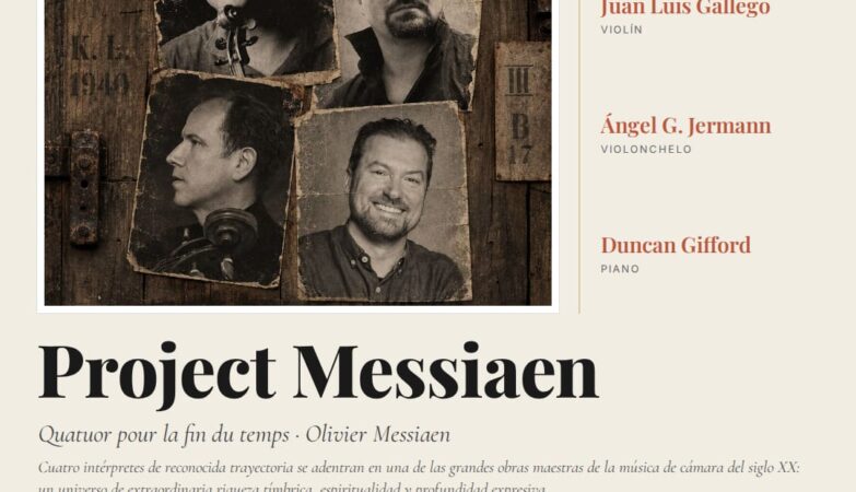 Cartel de Project Messiaen en el Palacio Ducal de Medinaceli, el 24 de octubre de 2026 a las 19:00 h